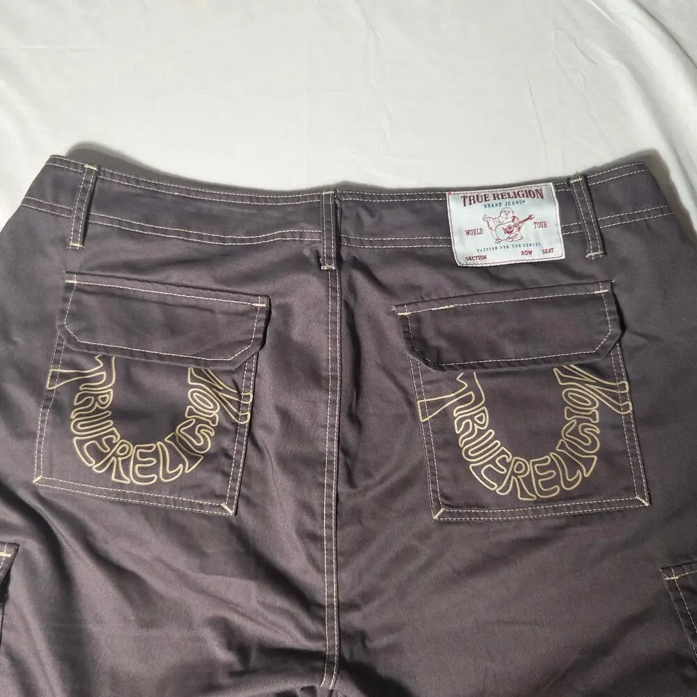 True Religion Cargo SN Pant HS Outline - Bracken Brown (Size 38x32) - NWT